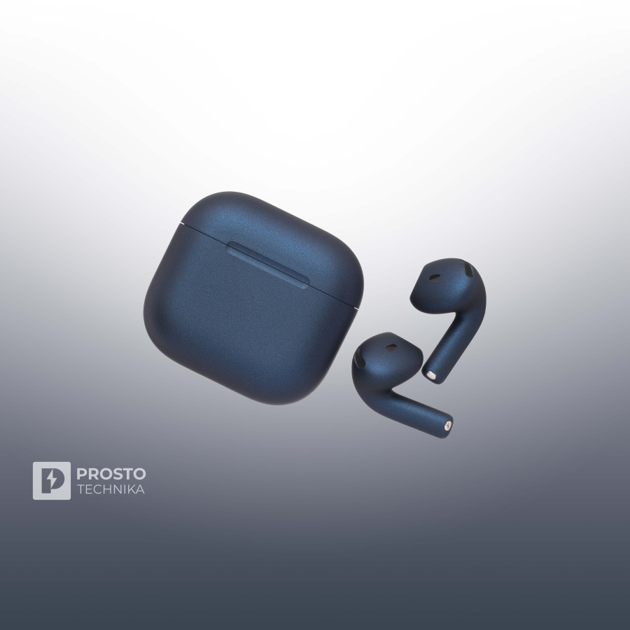 Apple Беспроводные наушники Apple AirPods 4 / Темно-синий